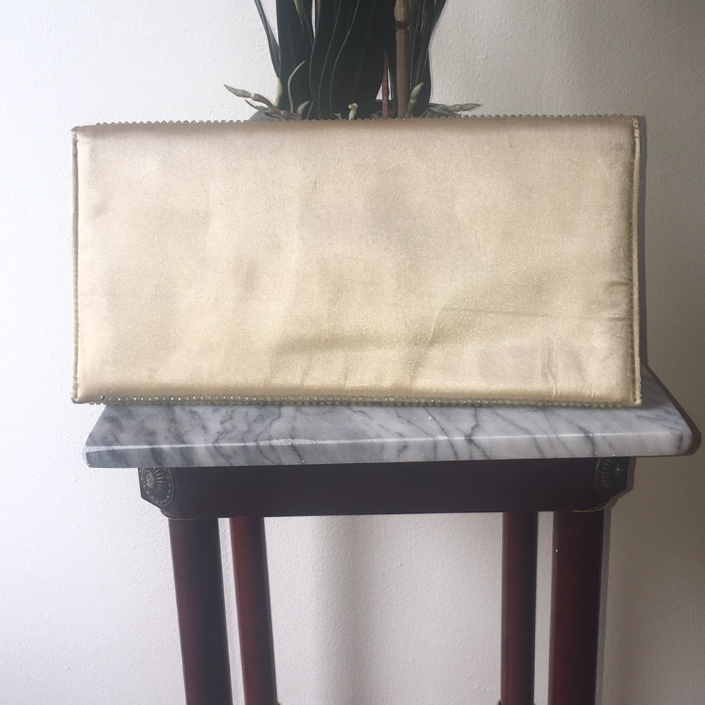 Gold Rhinestone Envelope Clutch - Picture 4 of 5
